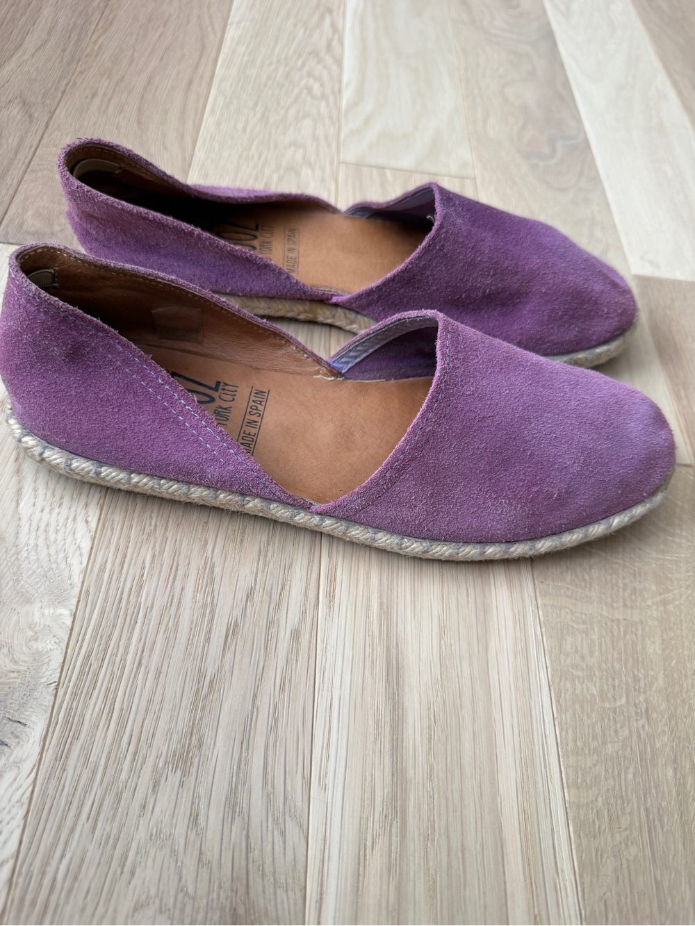 Miz Mooz • Celestine Espadrille Flats Purple Shoes, size 39